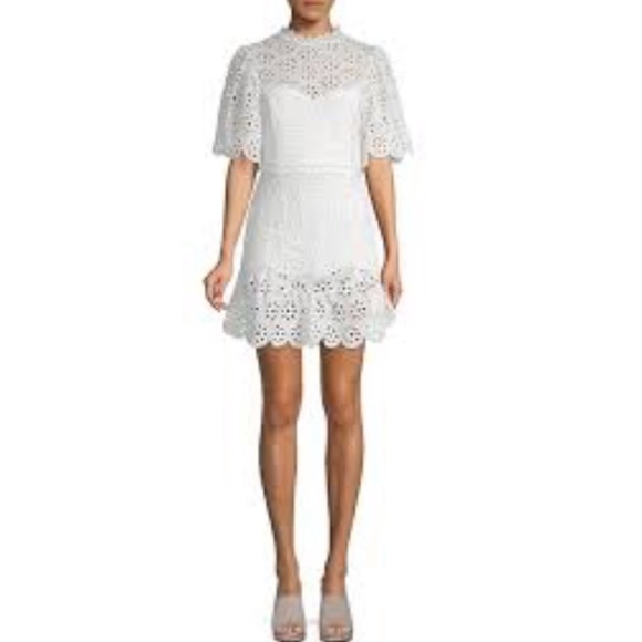 1st Sight Dresses & Skirts - NWT Size S 1st Sight Lace White Mini Dress